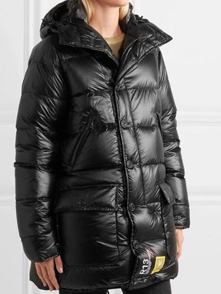 BRUMAL X R13 HOODED QUILTED SHELL DOWN PARKA - Season Seven NYC