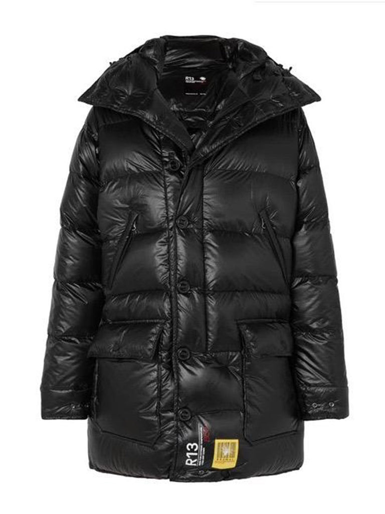 BRUMAL X R13 HOODED QUILTED SHELL DOWN PARKA - Season Seven NYC