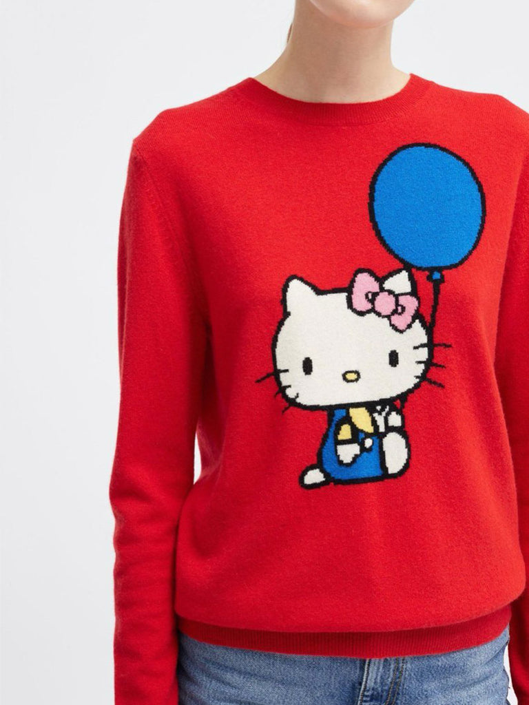 HELLO KITTY Balloon motif Cashmere and Wool blend Jumper Season