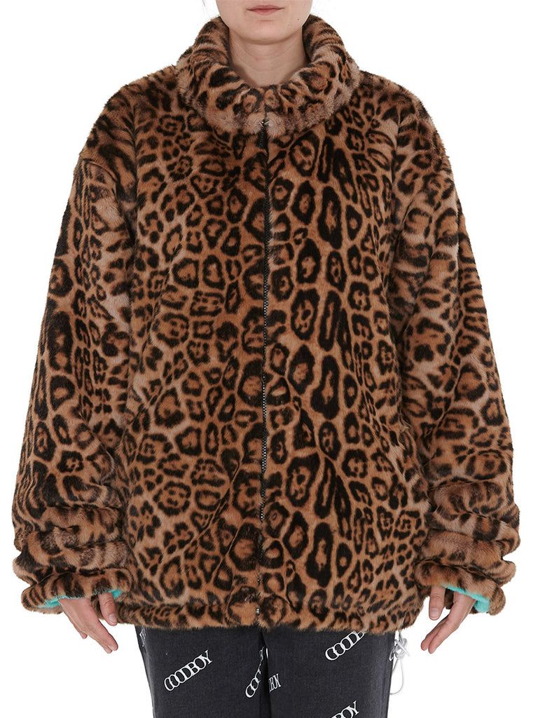 Oversized Leopard Fur Jacket - Season Seven NYC