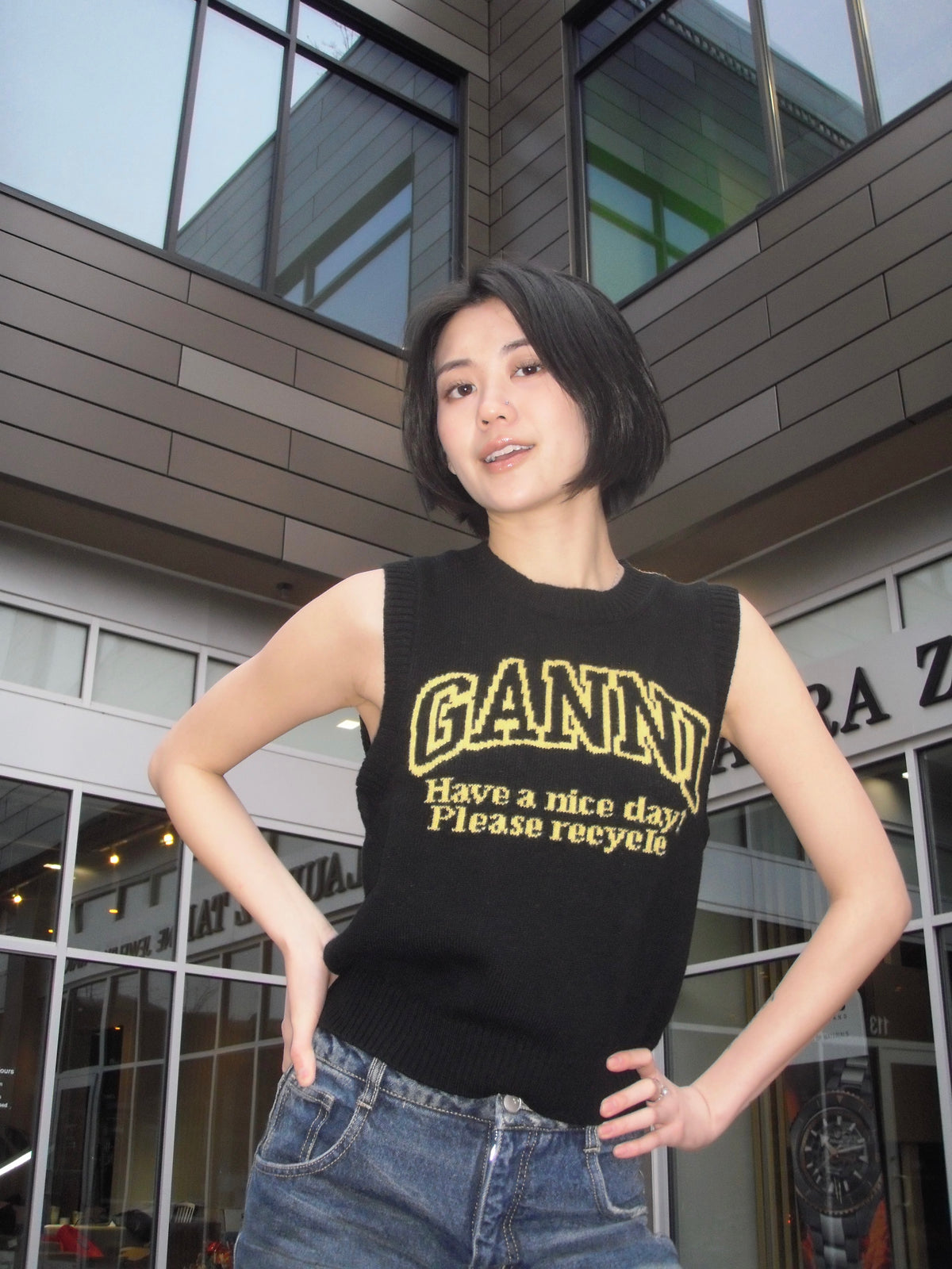 GANNI K2091 HAVE A NICE DAY VEST | Season Seven NYC