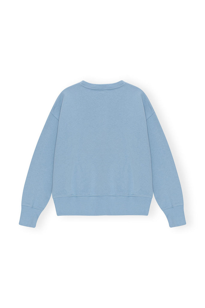 GANNI T3778 BLUE ISOLI OVERSIZED SWEATSHIRT