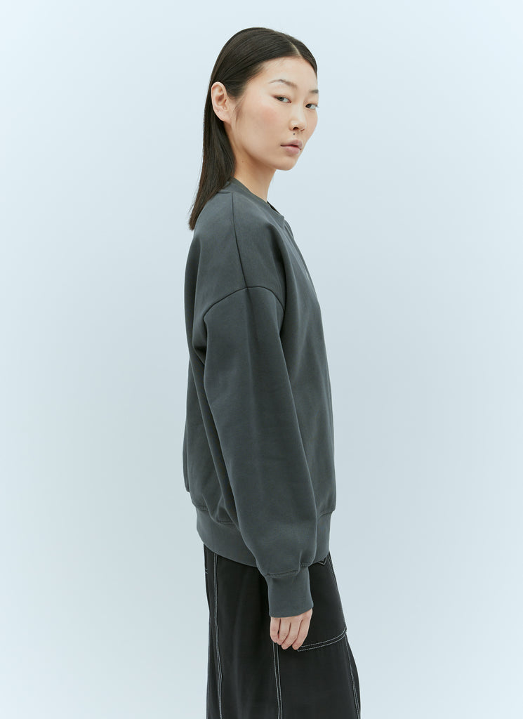 GANNI T3885 GREY ISOLI OVERSIZED SWEATSHIRT