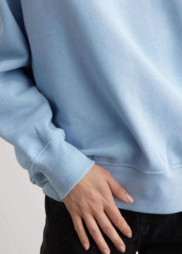 GANNI T3778 BLUE ISOLI OVERSIZED SWEATSHIRT