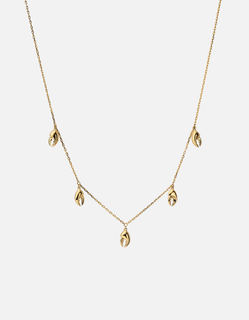 Miansai Lobster Charm Necklace, Gold Vermeil