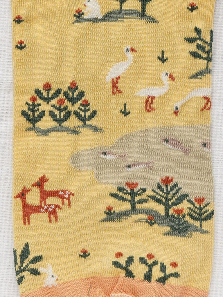Ankle Socks Wilted Yellow Fox - Season Seven NYC