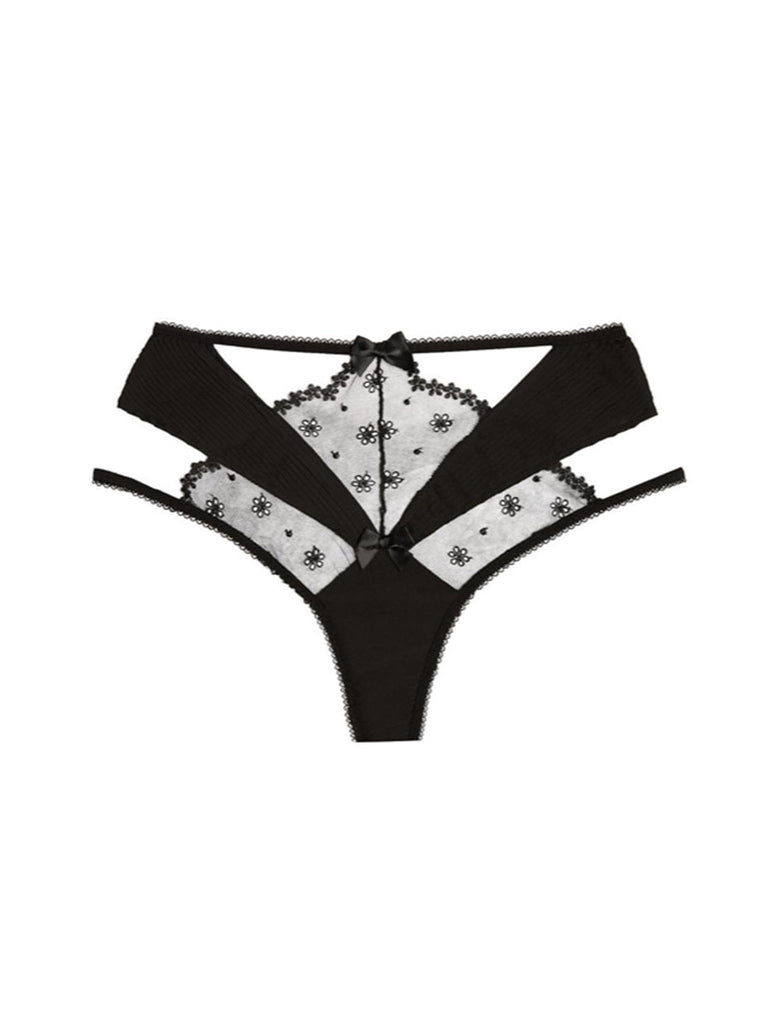 Dahlia Pleated High-Waist Brief Panty - Season Seven NYC