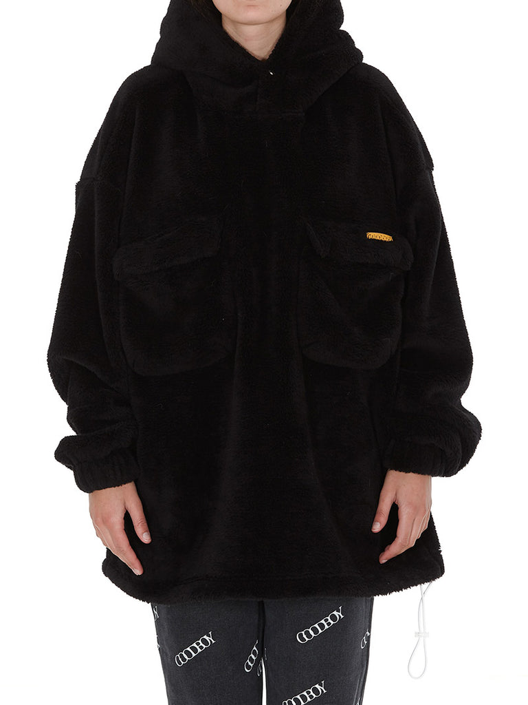 Oversized Wappen Fur Hoodie - Season Seven NYC