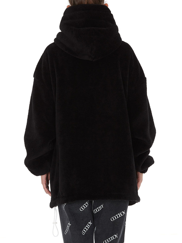 Oversized Wappen Fur Hoodie - Season Seven NYC