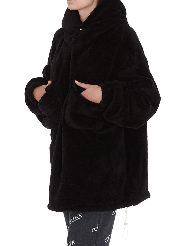 Oversized Wappen Fur Hoodie - Season Seven NYC