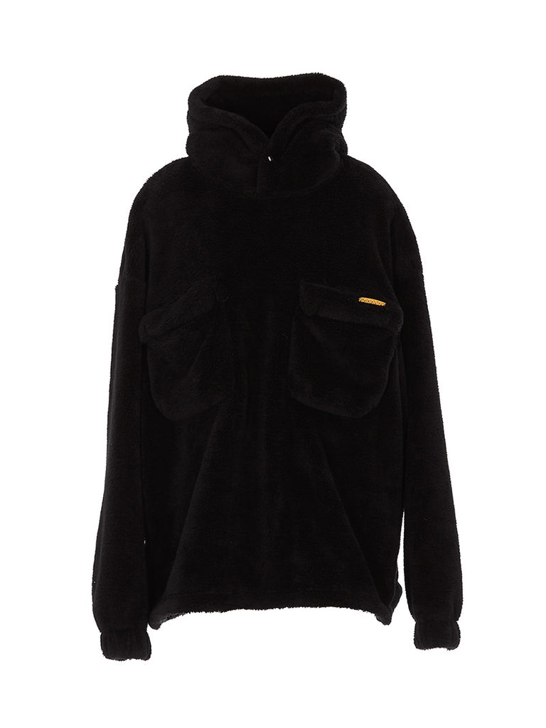 Oversized Wappen Fur Hoodie - Season Seven NYC