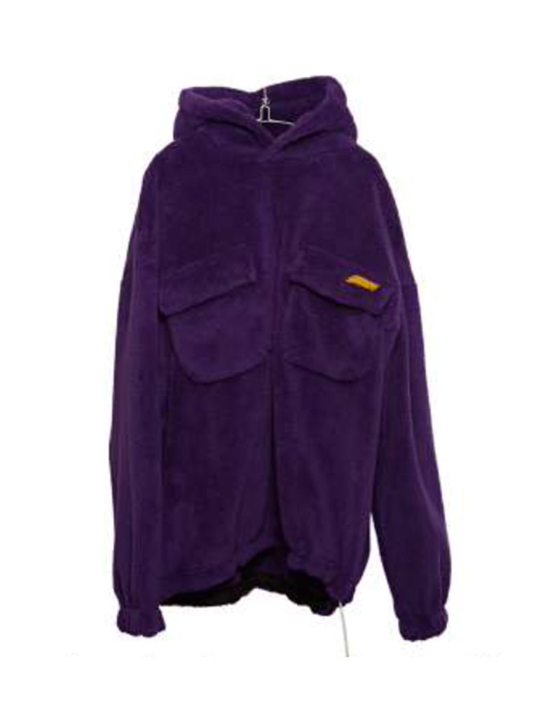 Oversized Wappen Fur Hoodie - Season Seven NYC