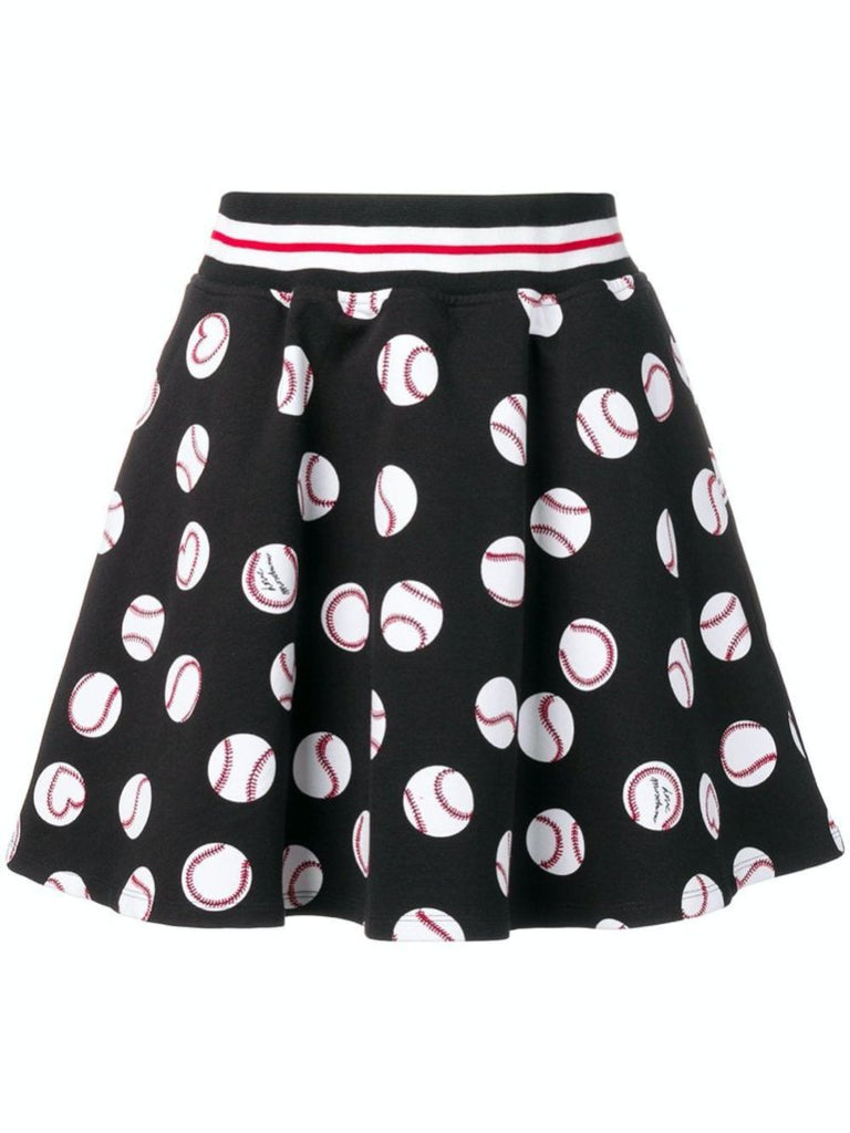 Black baseball printed skirt - Season Seven NYC