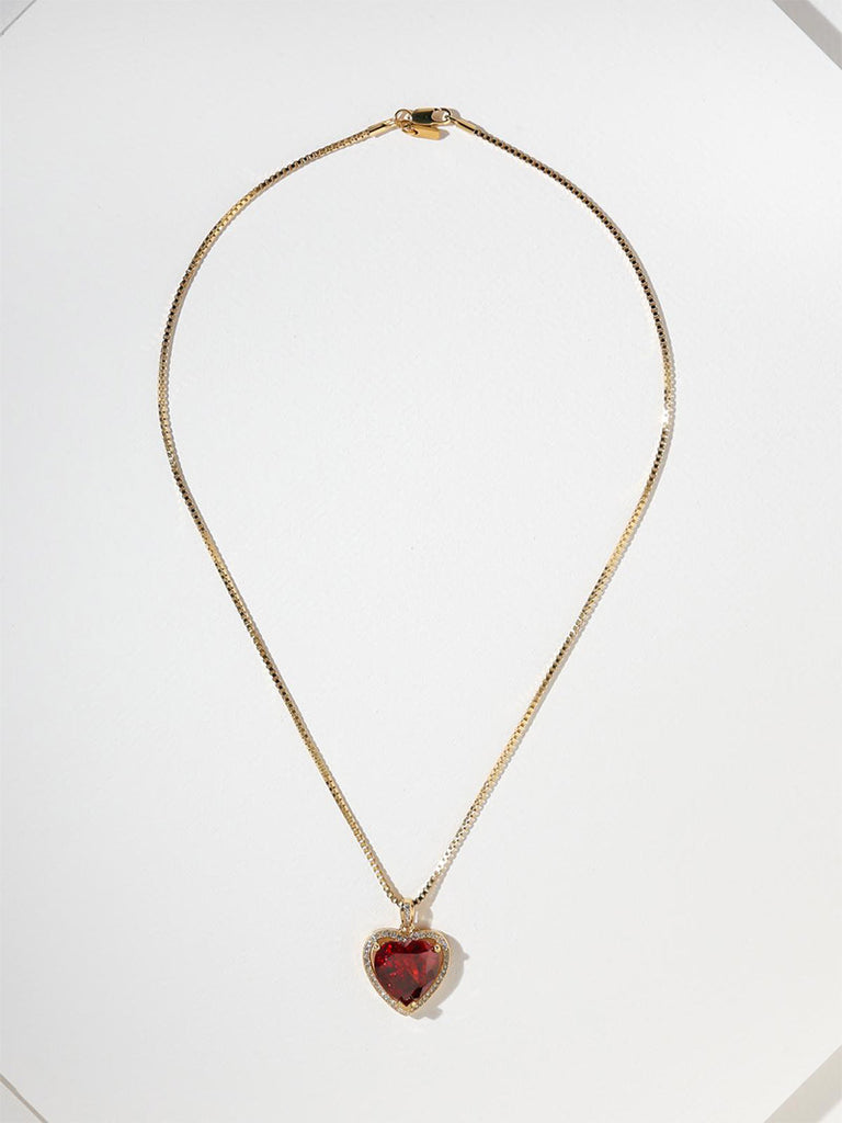 THE RUBY HEART NECKLACE - Season Seven NYC