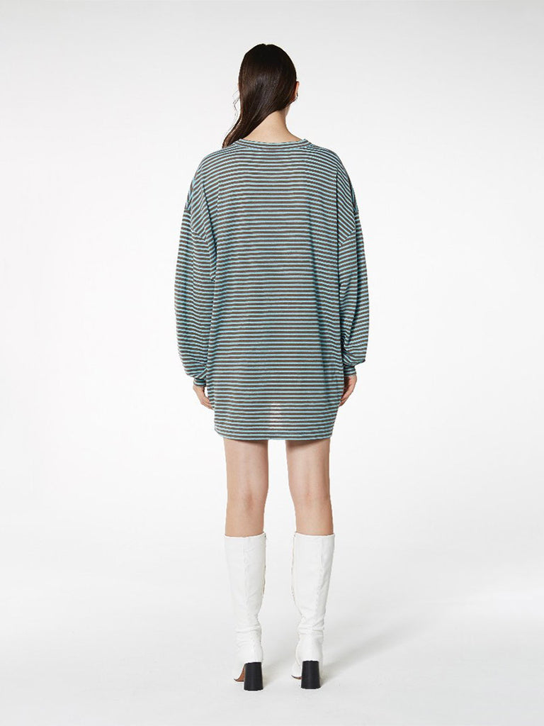 STRIPED TOWERL L/SLV TEE - Season Seven NYC