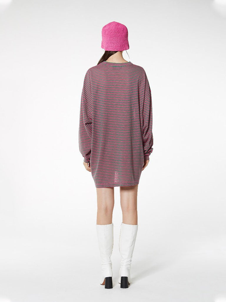 STRIPED TOWERL L/SLV TEE - Season Seven NYC