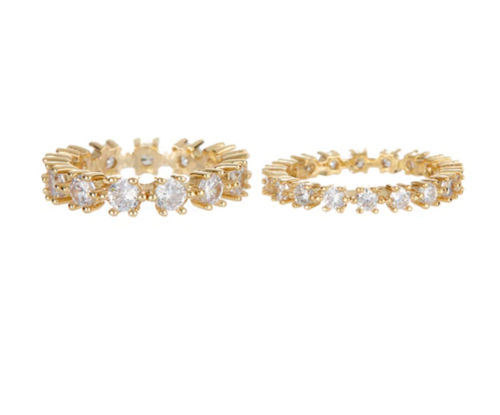 DIAMOND BIJOUX RING SET- GOLD