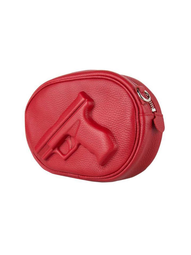 Small Oval Purse Gun Bag Red - Season Seven NYC