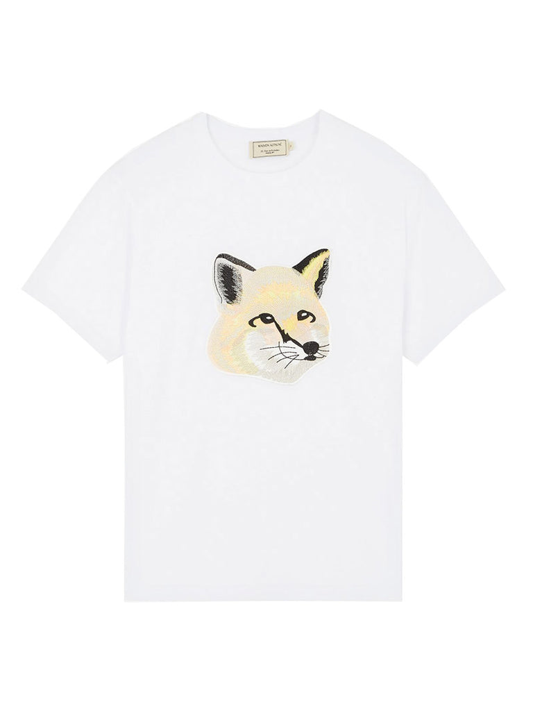 TEE-SHIRT PASTEL FOX HEAD EMBROIDERY - Season Seven NYC