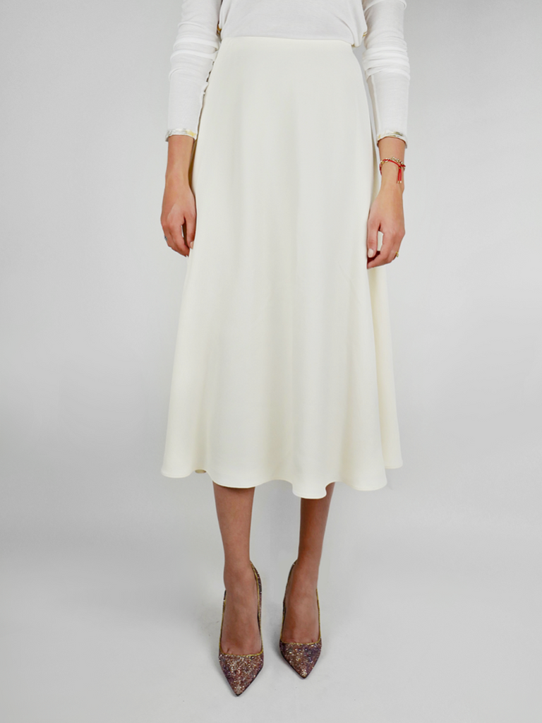 Cady Long Full Skirt Cream - Season Seven NYC