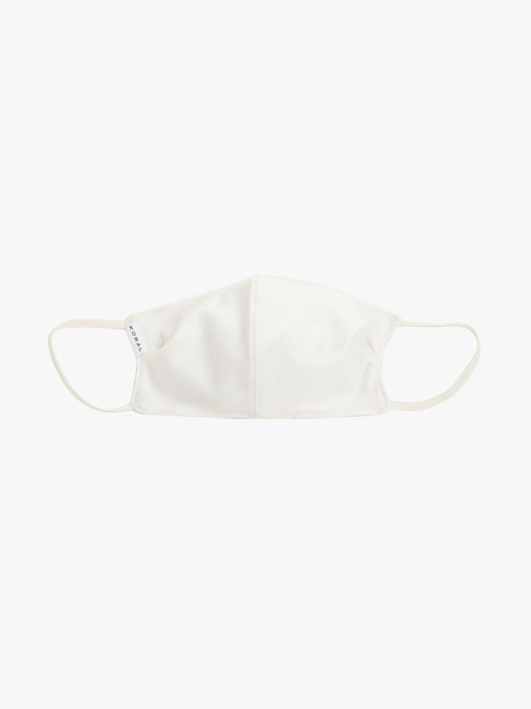 Shiny Netz Face Mask in White - Season Seven NYC