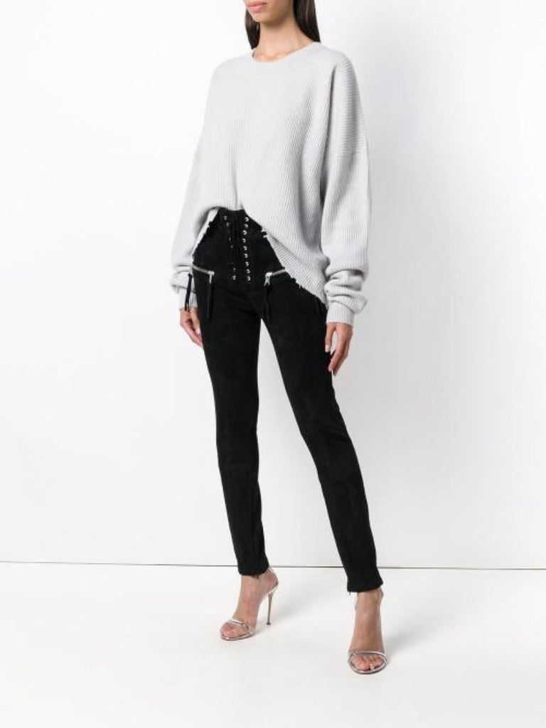 Lace-up High Waist Trousers - Season Seven NYC