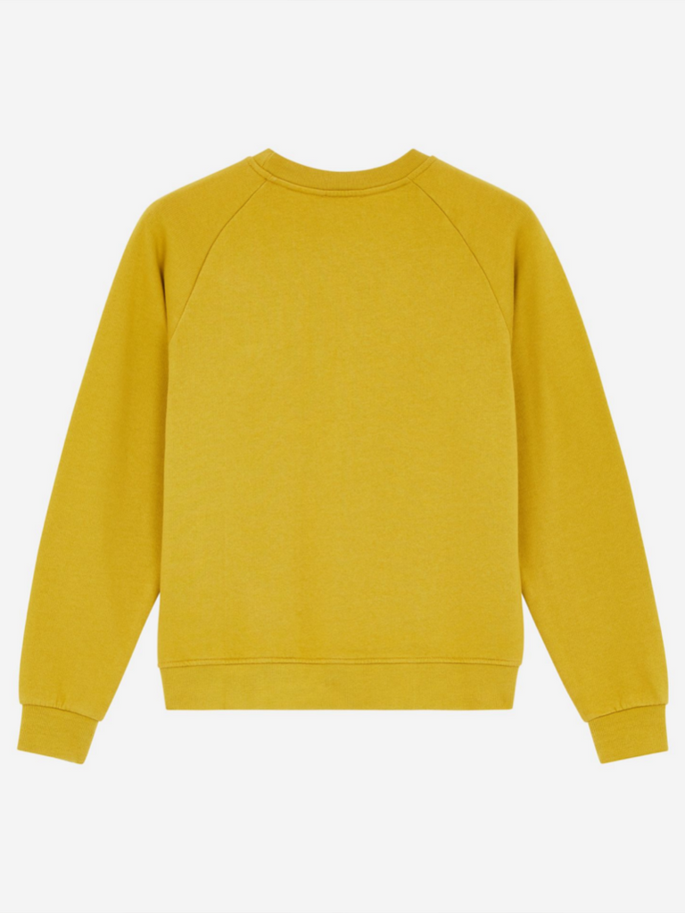 TRICOLOR FOX PATCH MUSTARD SWEATSHIRT - Season Seven NYC