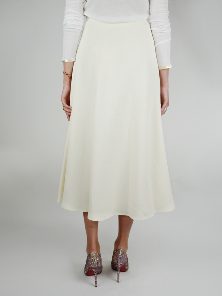 Cady Long Full Skirt Cream - Season Seven NYC